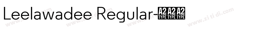 Leelawadee Regular字体转换